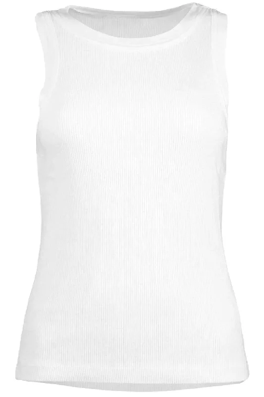 Isabel Rib Tank - White