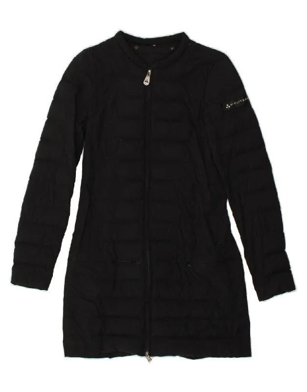 PEUTEREY Womens Padded Coat IT 40 Small Black Polyamide