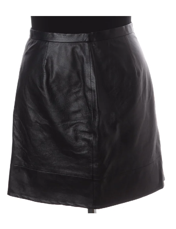 Label Roxy Mini Leather Skirt