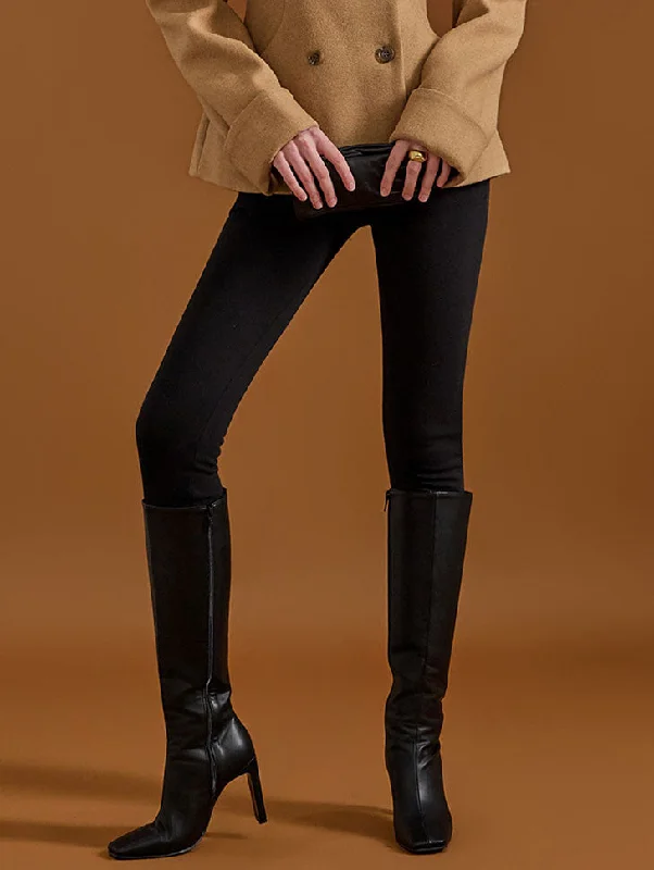 P2346 Basic Fleece-lined Skinny Pants