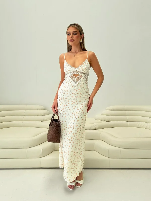 Annamaria Lace Maxi Dress Floral