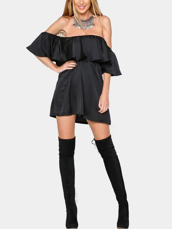 Wholesale Strapless Off The Shoulder Mini Dress