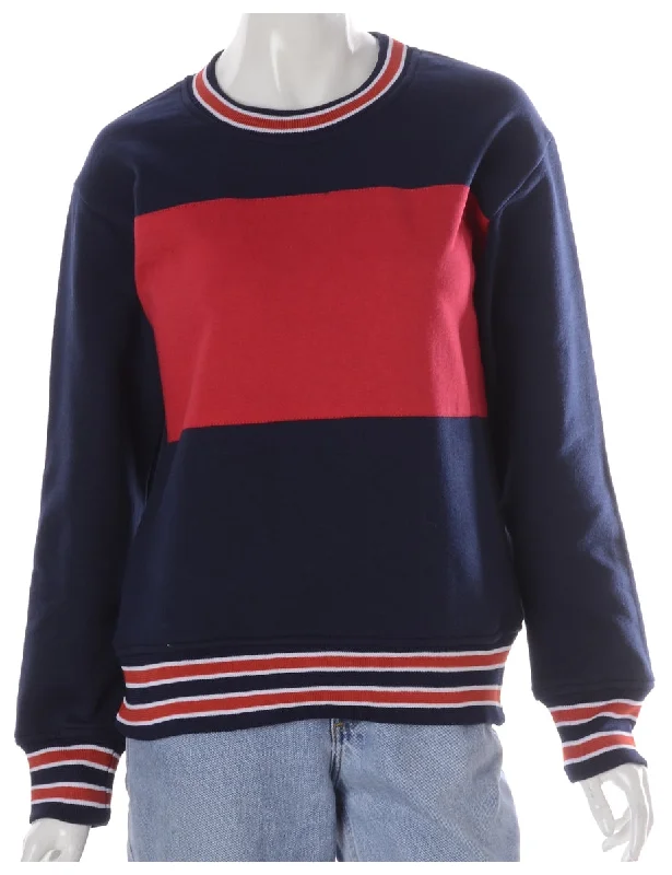 Label Rick Contrast Chest Panel Sweatshirt