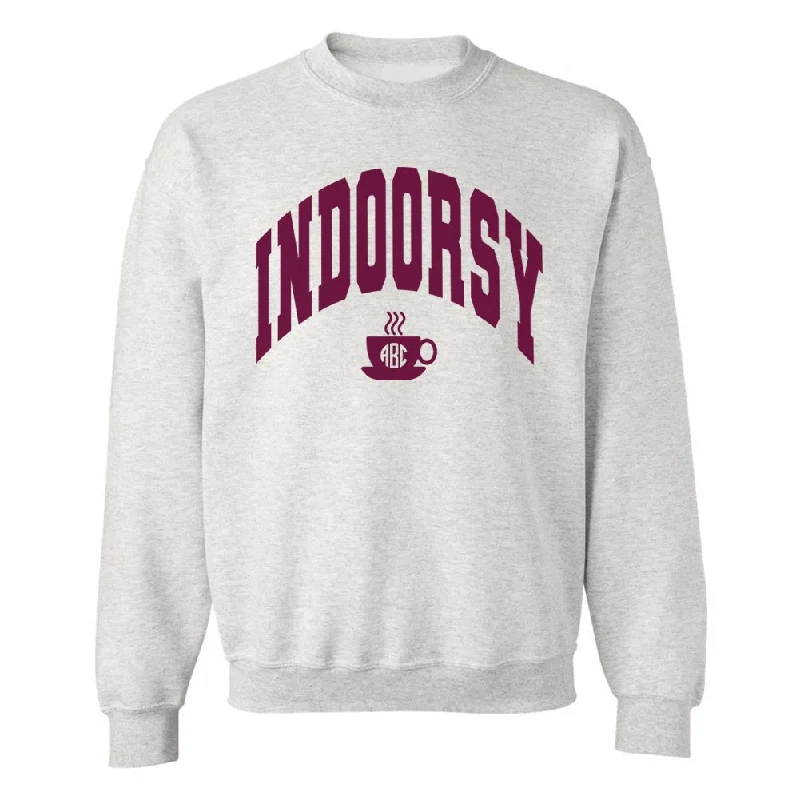 Monogrammed 'Indoorsy' Crewneck Sweatshirt