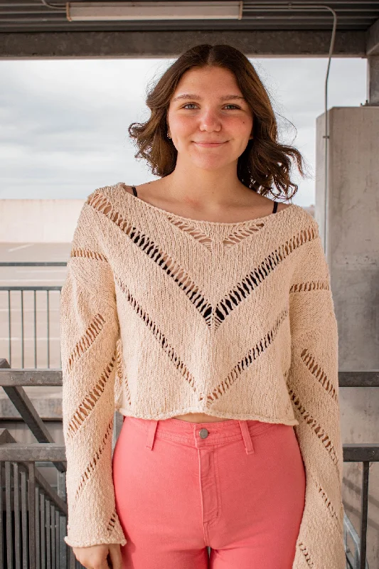 Free People: Hayley Sweater in Cream