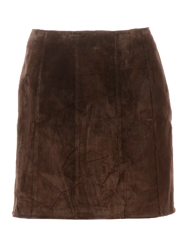 Label Robyn Mini Suede Skirt