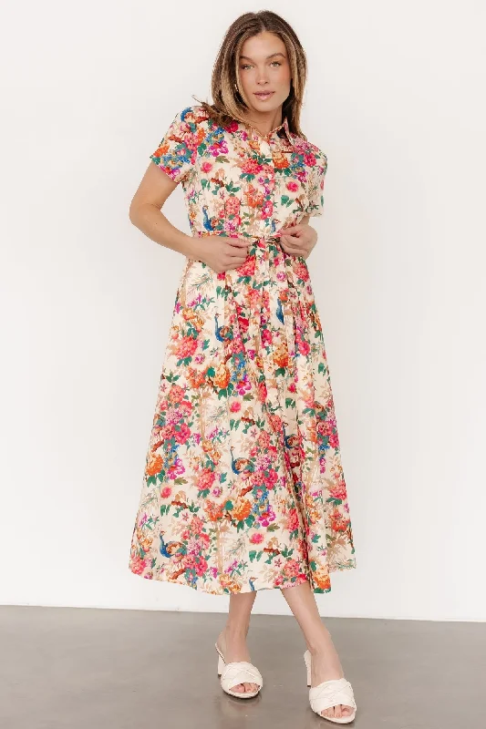 Melia Midi Dress | Multi Print