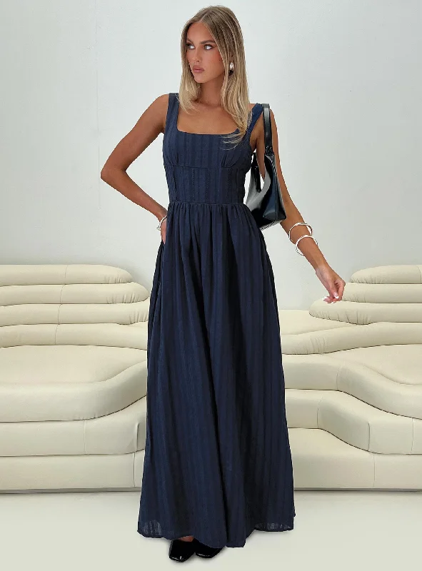 Lorinda Maxi Dress Navy