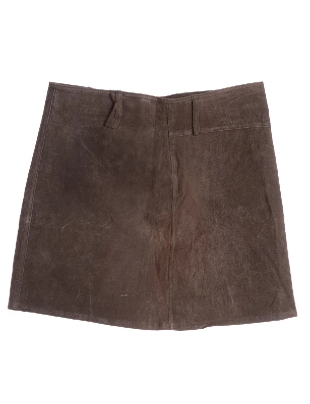 Label Robyn Suede Skirt