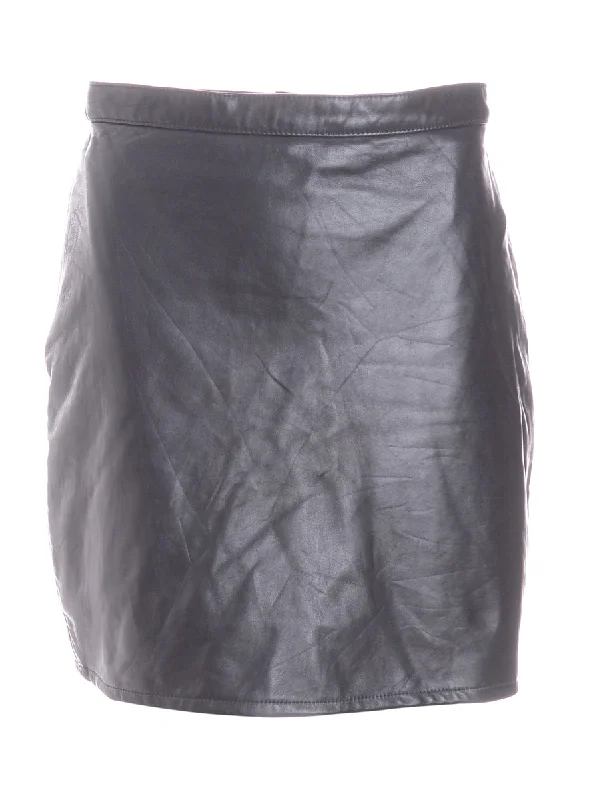 Label Roxy Mini Leather Skirt