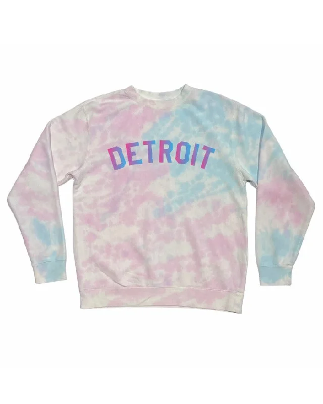 Ink Detroit Tie Dye Crewneck Sweatshirt - Cotton Candy