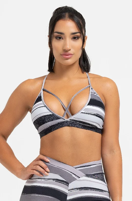 Slate Strappy Bra