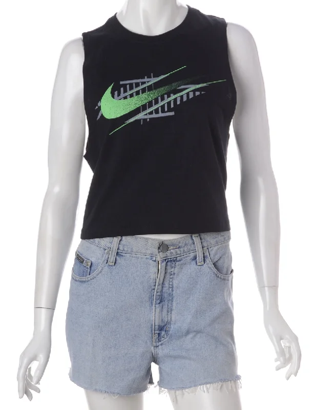 Label Polly Cropped Sports T Vest