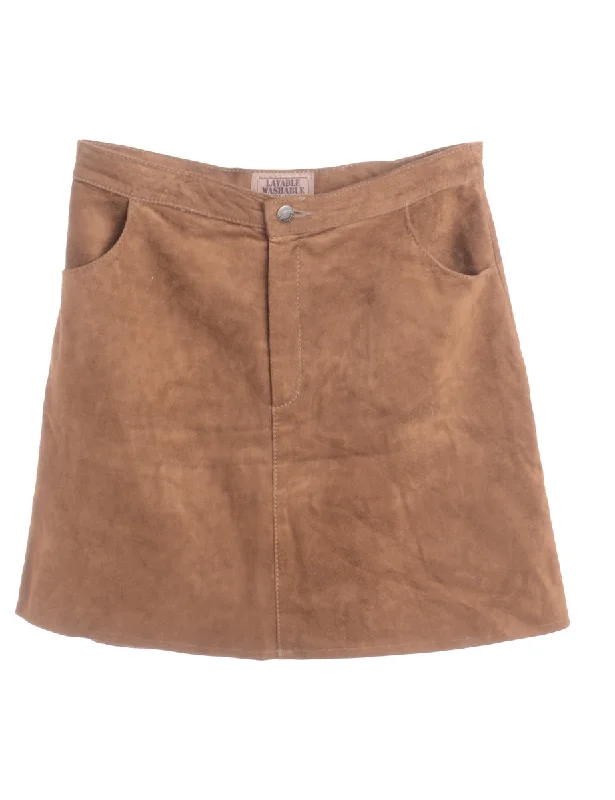 Label Robyn Suede Skirt