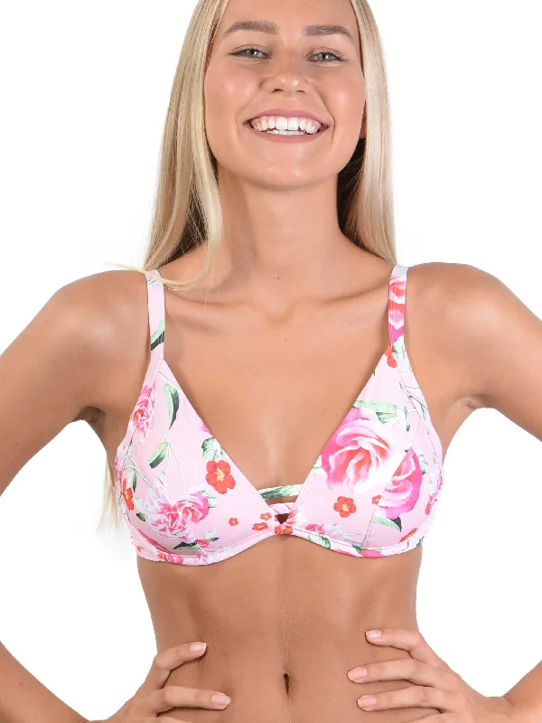 Summer Romance Blush D-DD Underwire Bralette Bikini Top