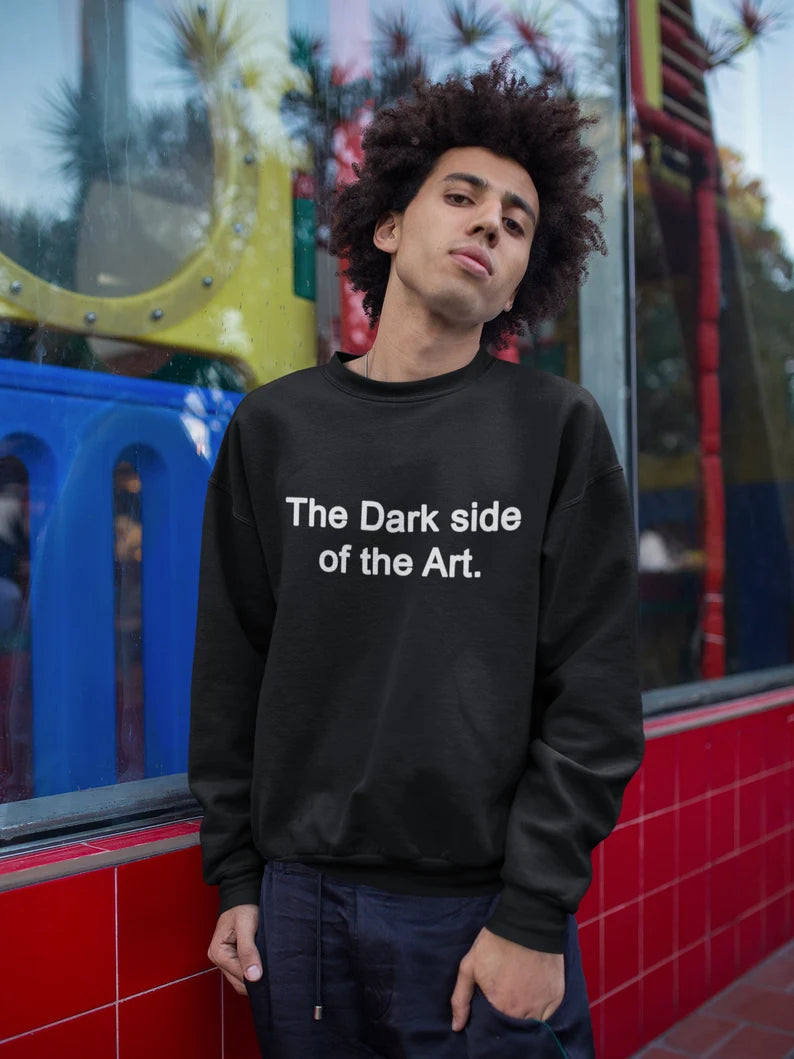 The Dark Side Of The Internet Crewneck Mixed Cotton