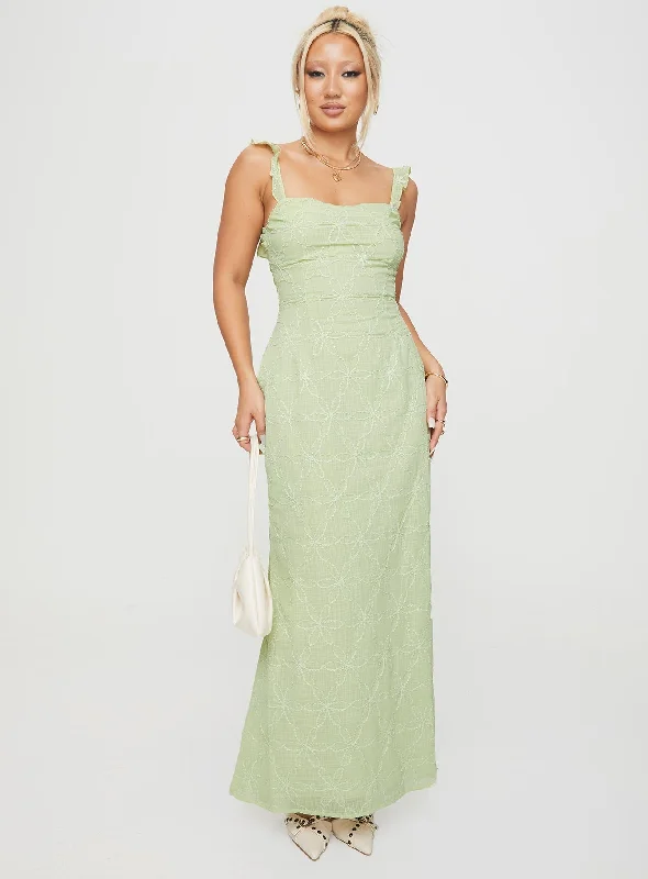 Burner Maxi Dress Green