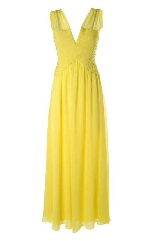 Sleeveless Yellow Gown