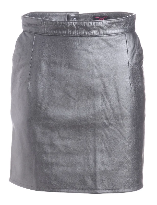 Label Roxy Mini Leather Skirt