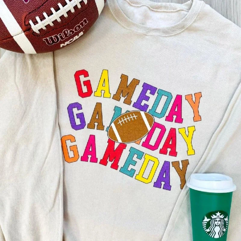 Monogrammed 'Retro Game Day' Crewneck Sweatshirt