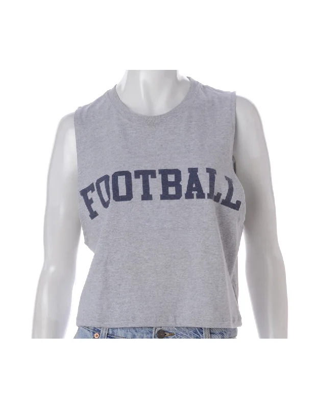 Label Polly Cropped Sports T Vest