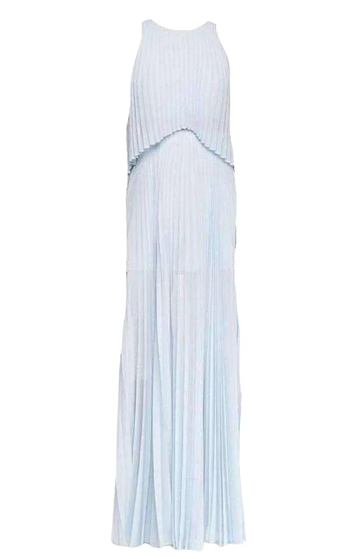 Shaina Sleeveless Pleated Midi Dress