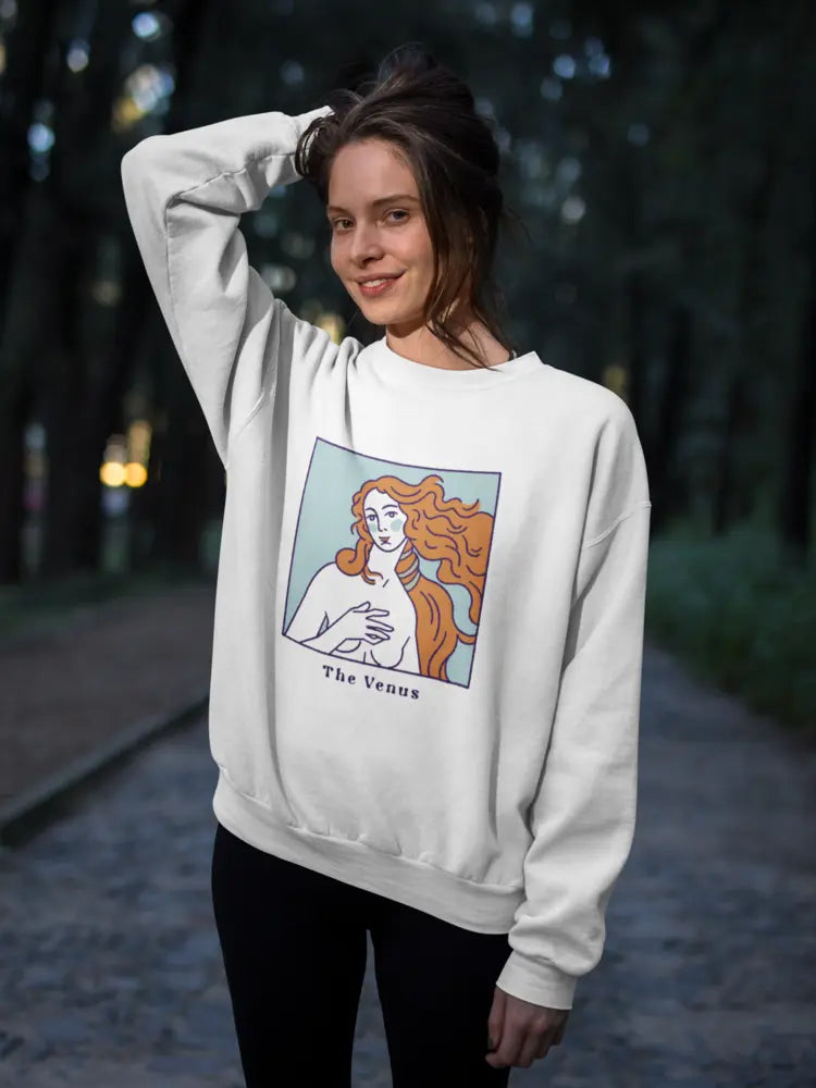 Birth of Venus - Crewneck Mixed Cotton