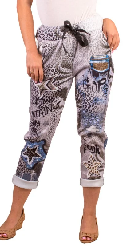 Celina Star Leopard Pant