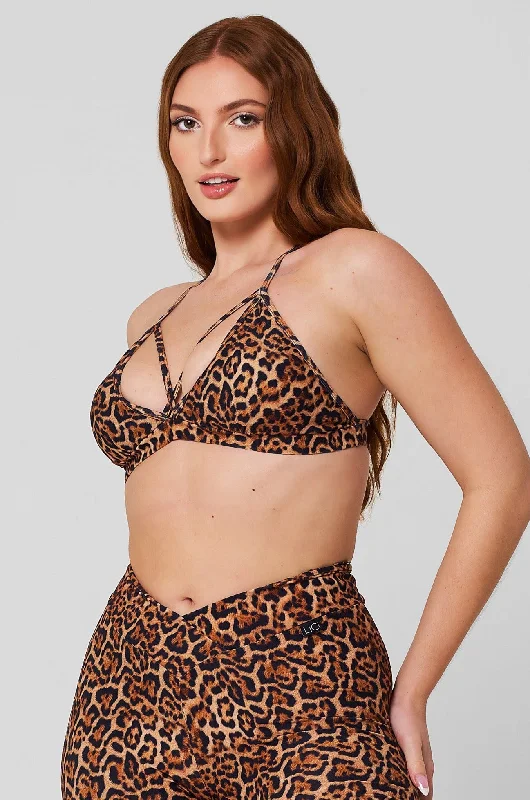 Cheetah Strappy Bra