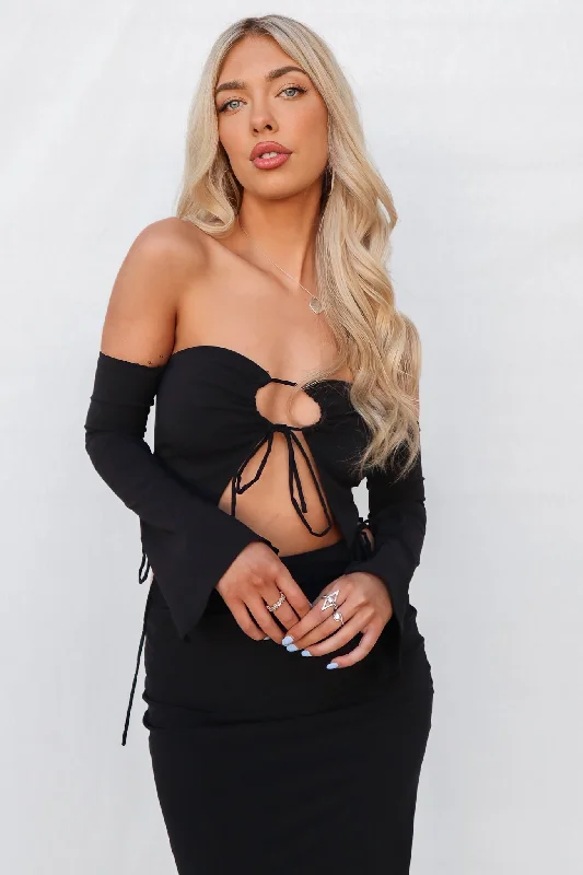 Allira Set Top - Black