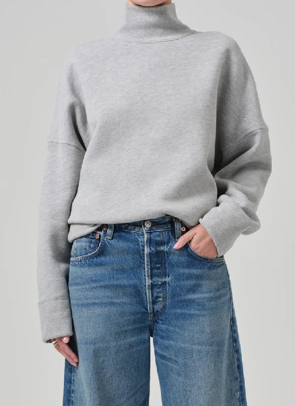 Cara Heather Grey Turtleneck