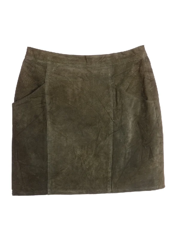 Label Robyn Suede Skirt