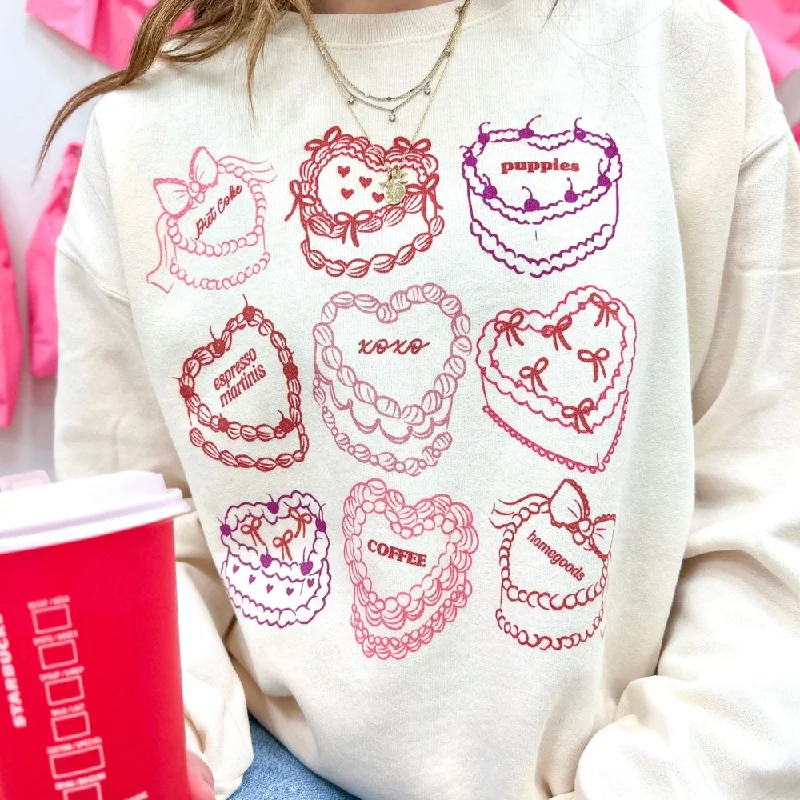 ‘Heart Cakes' Crewneck Sweatshirt