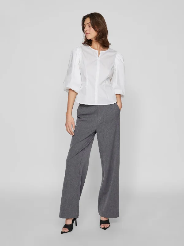 VIVARONE Trousers - Medium Grey Melange