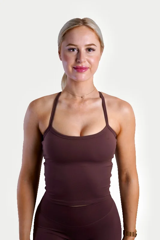 SLEEK TANK TOP - ESPRESSO