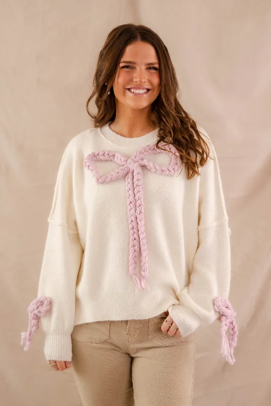 Searching For A Cowboy Sweater-Ivory