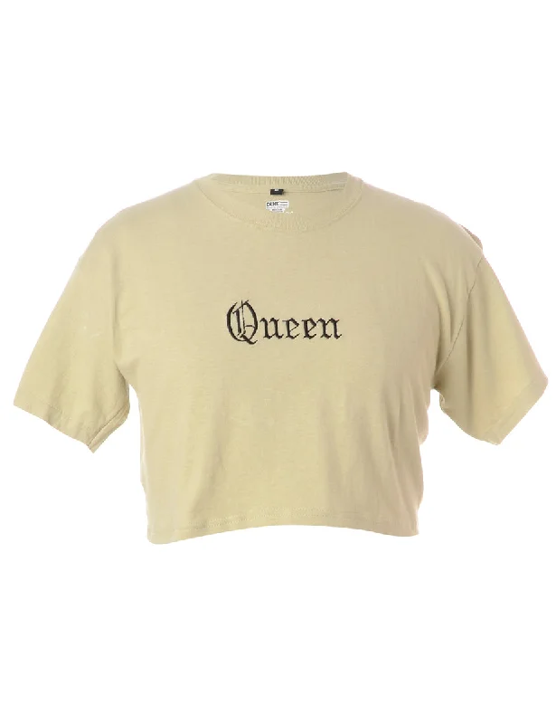 Label Queen Crop T-shirt