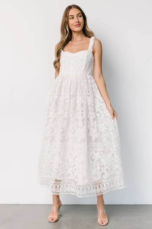 Evangeline Lace Dress | Off White