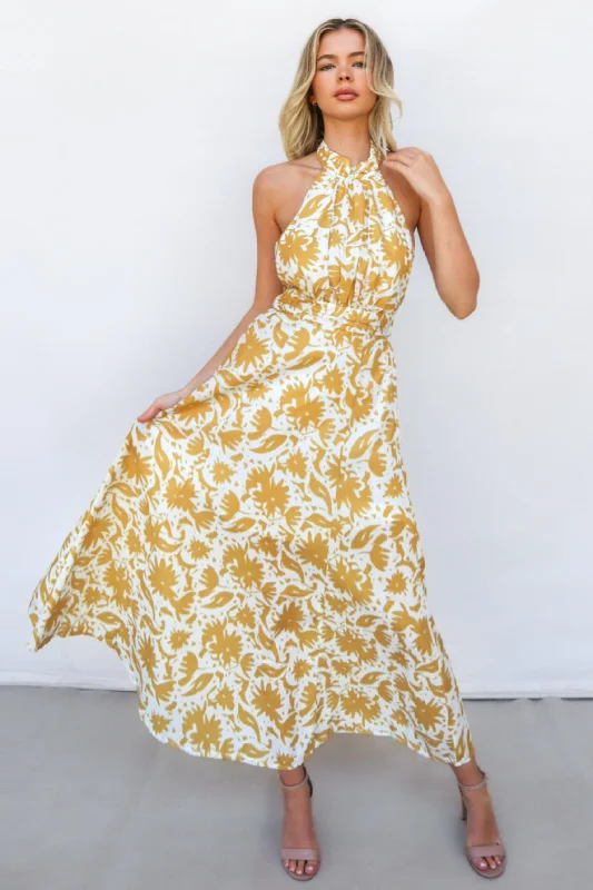 Rivka Midi Dress - Yellow