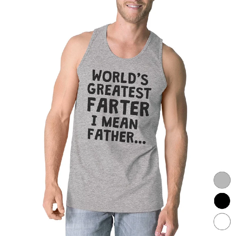 Farter Father Mens Super Cute Fathers Day Sleeveless Top Best Gift