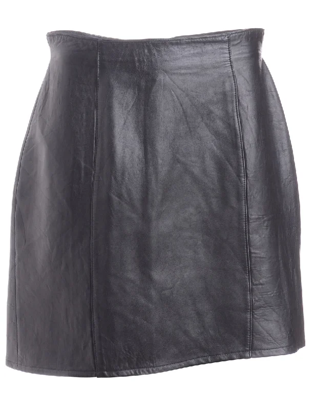 Label Roxy Mini Leather Skirt