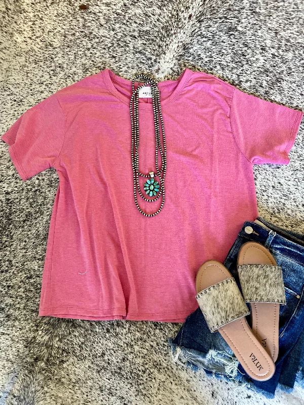 Basic Dolman Top - Pink