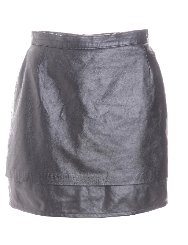 Label Roxy Mini Leather Skirt