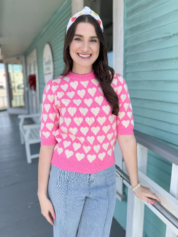 (THML)The James Heart Top-Pink